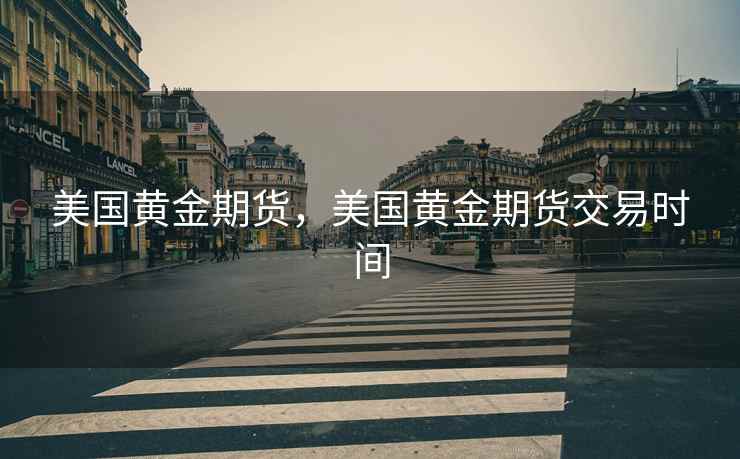 美国黄金期货，美国黄金期货交易时间  第2张