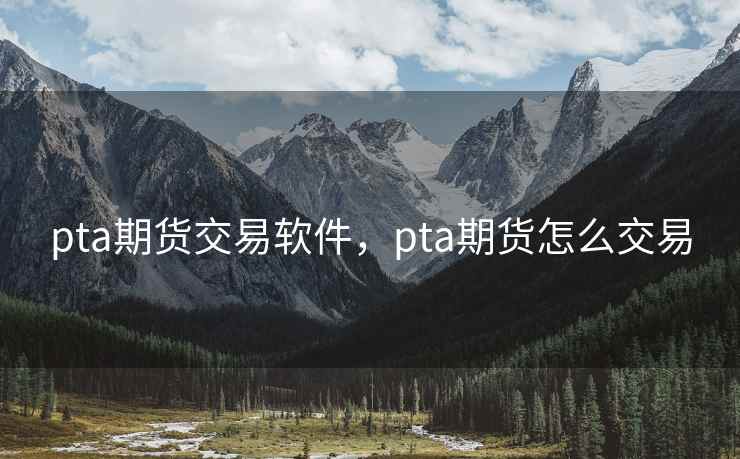 pta期货交易软件,pta期货怎么交易