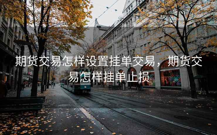 期货交易怎样设置挂单交易，期货交易怎样挂单止损